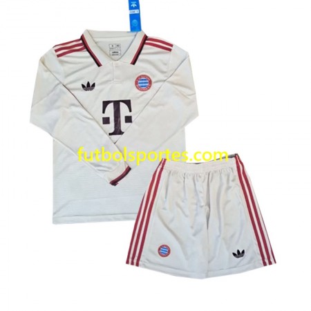 Camiseta Bayern de Múnich Niño Tercera Equipación 2024/2025 Manga Larga